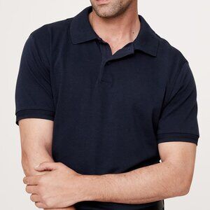 Banana Republic Luxury Touch Performance Small Blue 100% Cotton Preppy Classic